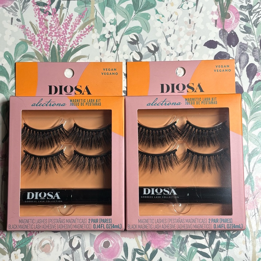 Diosa Vegan Magnetic Lash Kits (2) Kit Bundle